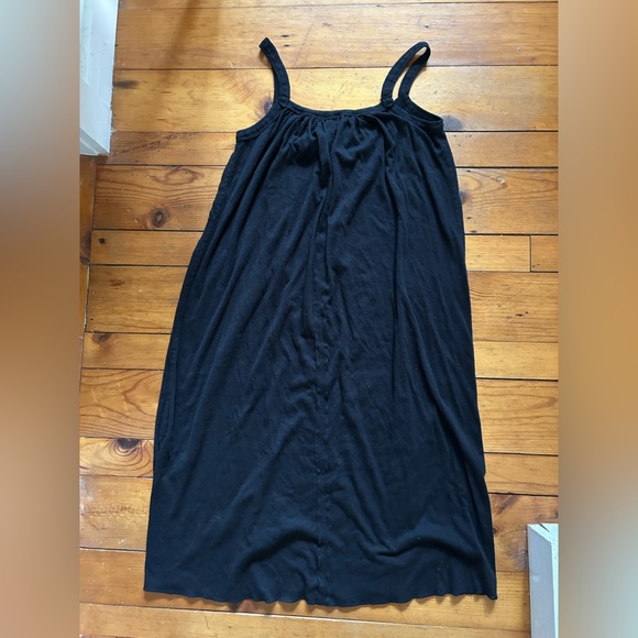 Natural Life Relaxed Button Down Midi Dress - black - Picture 4 of 4